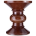 Whittle Walnut Wood Stool B - EEI-586-WAL