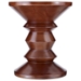 Whittle Walnut Wood Stool C - EEI-587-WAL