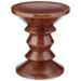 Whittle Walnut Wood Stool C - EEI-587-WAL