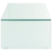 Transparent Bent Glass Coffee Table - EEI-660-CLR
