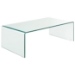 Transparent Bent Glass Coffee Table - EEI-660-CLR