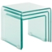 3 Piece Glass Nesting Table Set - EEI-661-CLR