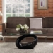 Omega Oval Glass Top Coffee Table - EEI-682