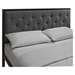 Mia Tufted Fabric Bed - Brown Gray - EEI-518-BRN-GRY-SET