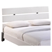 Zoe Full Faux Leather Bed - Platform, White - EEI-5185-WHI