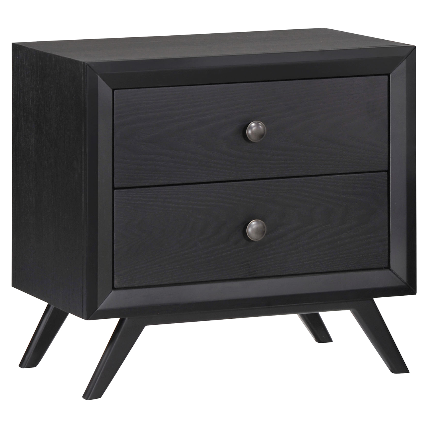 Tracy 2-Drawer Nightstand - Black 