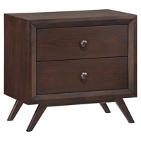 Tracy 2-Drawer Nightstand - Cappuccino 