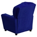 Microfiber Kids Recliner Chair - Cup Holder, Blue - FLSH-BT-7950-KID-MIC-BLUE-GG