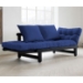 Beat Convertible Futon Set - Black Finish Wood Frame - FF-BEATBL1