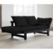 Beat Convertible Futon Set - Black Finish Wood Frame - FF-BEATBL1
