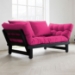 Beat Convertible Futon Set - Black Finish Wood Frame - FF-BEATBL1