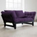 Beat Convertible Futon Set - Black Finish Wood Frame - FF-BEATBL1