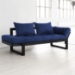 Edge Multi-Positional Futon Set - Black Wood Frame - FF-EDGEBL1
