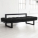 Edge Multi-Positional Futon Set - Black Wood Frame - FF-EDGEBL1