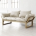 Edge Multi-Positional Futon Set - Natural Wood Frame - FF-EDGENA1