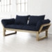 Edge Multi-Positional Futon Set - Natural Wood Frame - FF-EDGENA1
