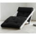 Figo Futon Chaise Lounge with White Frame - FF-FIGOWH1