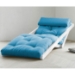 Figo Futon Chaise Lounge with White Frame - FF-FIGOWH1