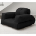 Hippo Convertible Chair with Arms in Black - FF-HIP1005