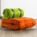 Orange Chair Sleeper with Buckle Up Mattress - FF-BUC1BX009X