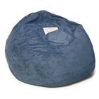 Small Beanbag in Blue Micro Suede