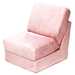 Teen Chair Sleeper in Pink Micro Suede - FUN-TC-SLEEPER-PM