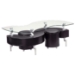 Mayara Coffee Table with Stools - GLO-288C-CT-XX