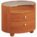 Emily Contemporary Oval Nightstand - GLO-EMILY-XX-NS