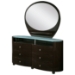 Emily Contemporary Oval Dresser with Mirror - GLO-EMILY-XX-DR-M