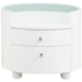 Emily Contemporary Oval Nightstand - GLO-EMILY-XX-NS