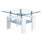 Brooklyn End Table, Glossy White