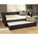 Malibu Brown Leather Daybed with Trundle - HILL-1519DBT