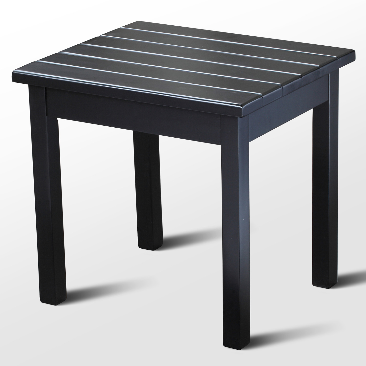 Plantation Porch Side Table - Black Paint 