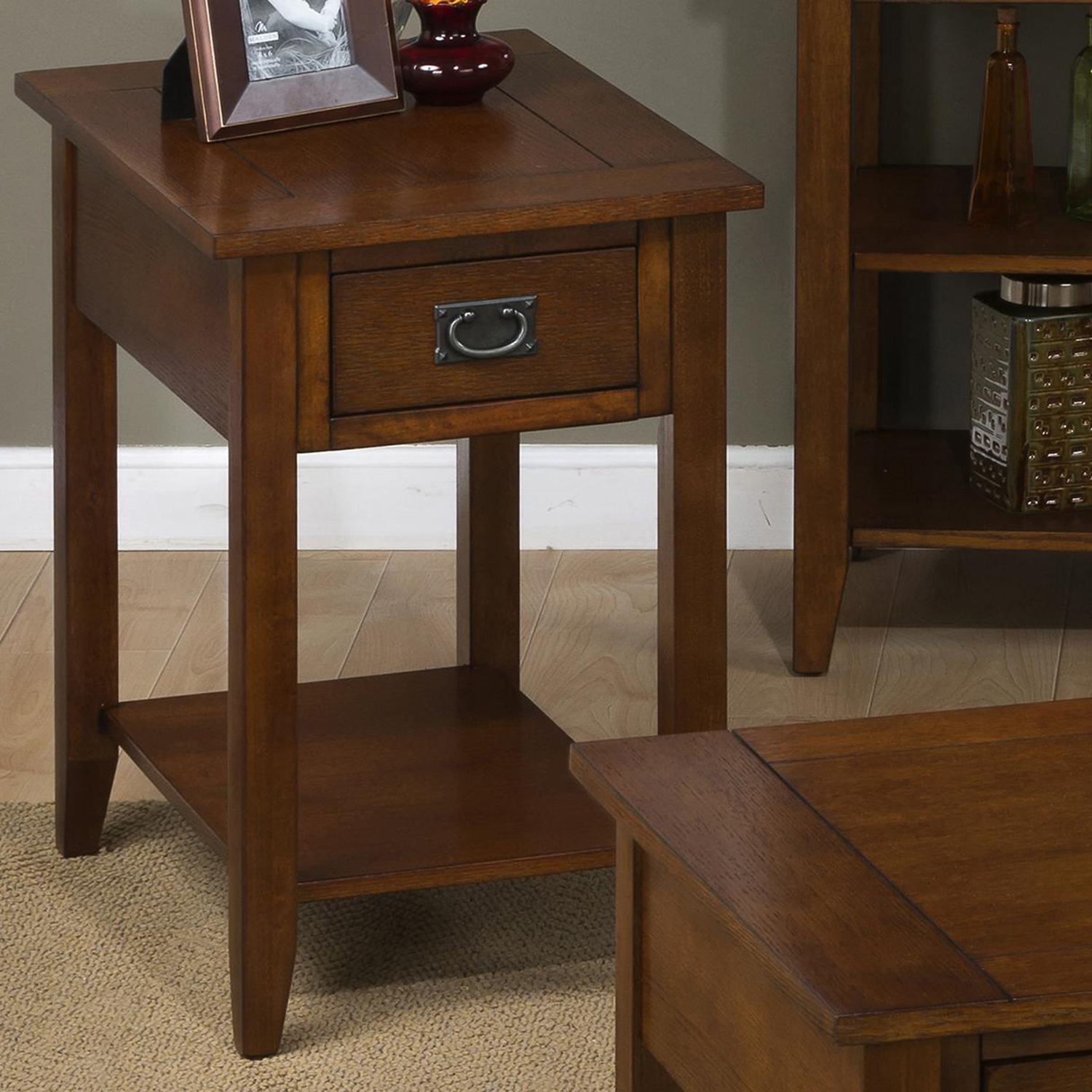 Mission Oak Chairside Table 