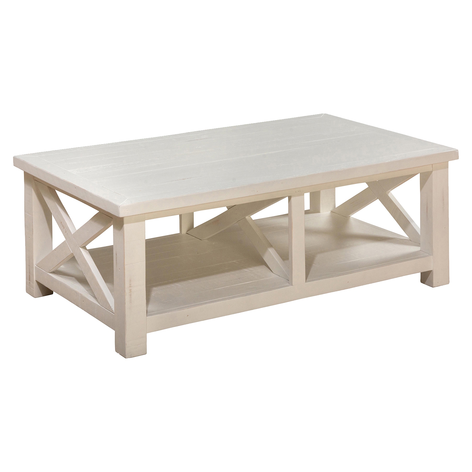 Madaket Cocktail Table - White, Reclaimed Pine 