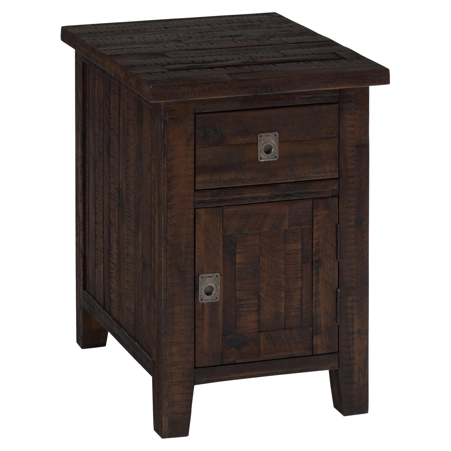 Kona Grove Cabinet Chairside Table - Chocolate 