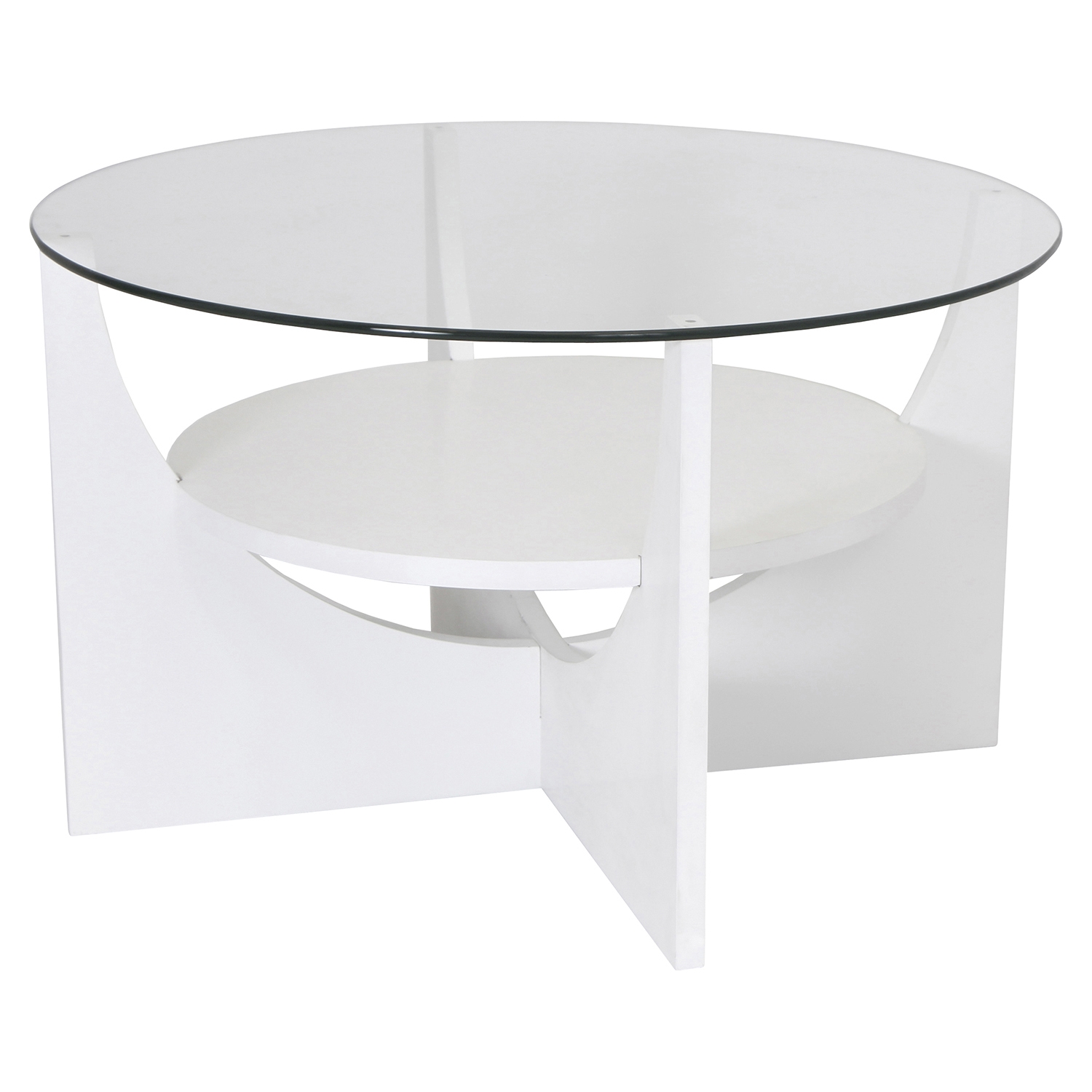 U Shaped Coffee Table - White 