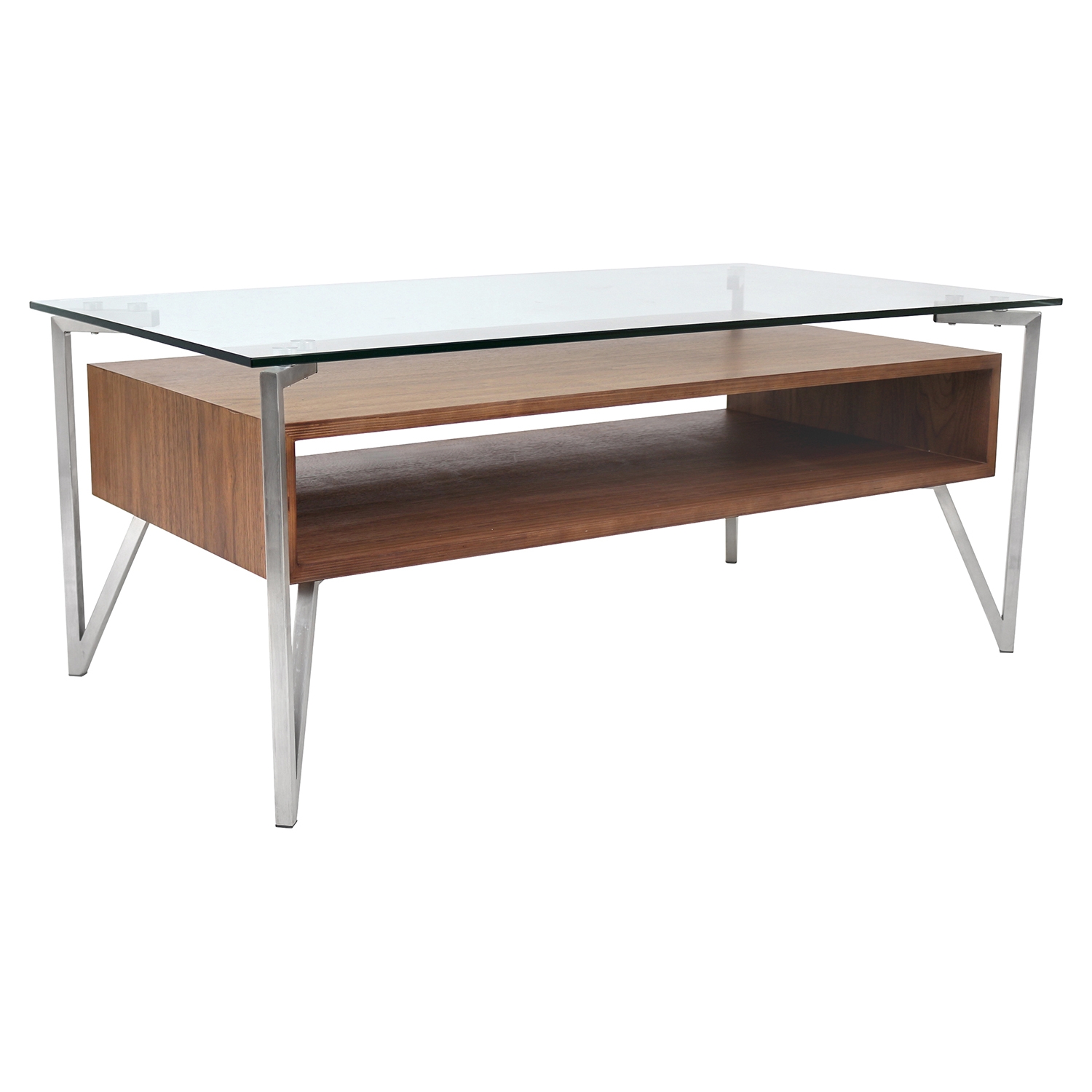 Hover Rectangular Coffee Table - Walnut 