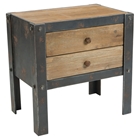 Bolt Side Table - 2 Drawers, Natural