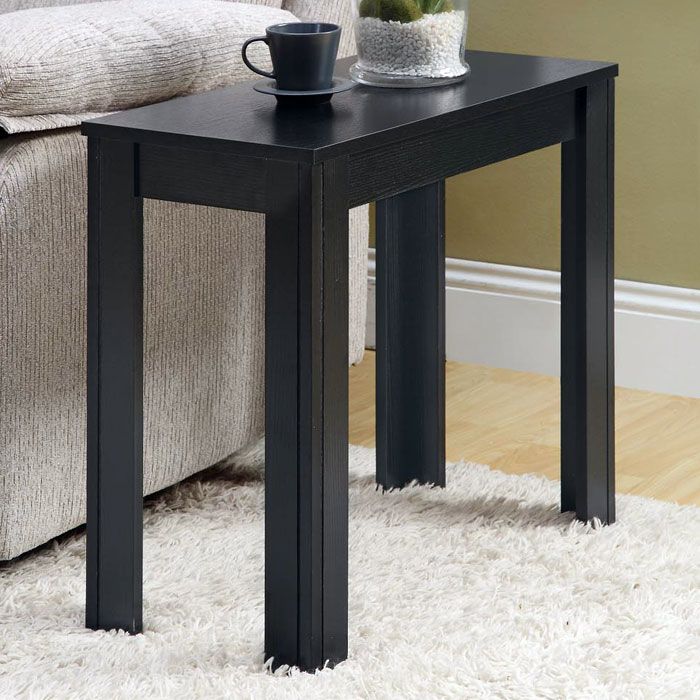 Adagio Contemporary Side Table - Black Oak Finish 