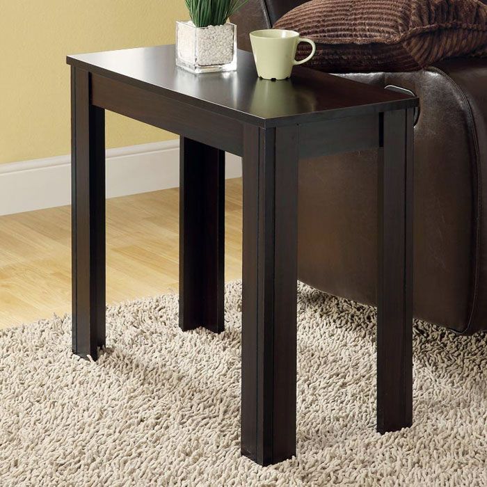 Adagio Contemporary Side Table - Cappuccino Finish 