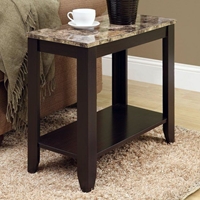 Presto Side Table with Lower Shelf - Cappuccino 