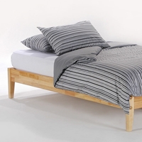Basic Platform Bed with Folding Foot Bench 