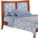Chamomile Platform Bed with Folding Foot Bench - NDF-CHAMOMILE-FFB