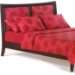 Chamomile Platform Bed with Folding Foot Bench - NDF-CHAMOMILE-FFB