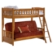 Cinnamon Twin Over Full Futon Bunk Bed - NDF-CIN-FB