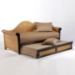 Rosebud Rattan Daybed - NDF-ROSEBUD-DB