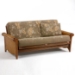 Rosebud Rattan Complete Futon Set - NDF-ROSEBUD-HG-SET#