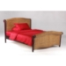 Rosebud Rattan Bed with Matching Footboard - NDF-ROSEBUD