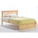 Rosemary Platform Bed with Footboard Panel - NDF-ROSEMARY
